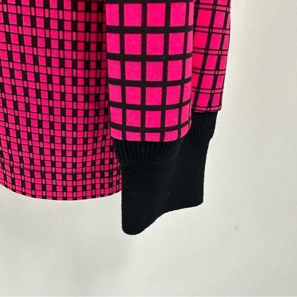 Official Sports Men's XL Hot Pink and Black LOng Sleeve Polo Shirt - Picture 5 of 9